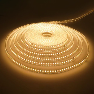 HOFTRONIC …Flex120 LED Streifen 10 Meter - 3000K warmweiß - IP65 wasserdicht - Außen & Innen - 120 LEDs/m - 100 Watt 8400 Lumen - Pro Meter kürzbar -