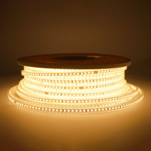 HOFTRONIC Flex120 LED Streifen 50 Meter - 3000K warmweiß - IP65 wasserdicht - Außen & Innen - 120 LEDs/m - 400 Watt 42.000 Lumen - Pro Meter kürzbar -