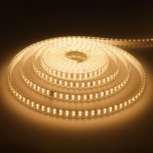 HOFTRONIC Flex180 LED Streifen 5 Meter - 3000K warmweiß - IP65 wasserdicht - Außen & Innen - 180 LEDs/m - 60 Watt 5750 Lumen - Pro 20 Zentimeter