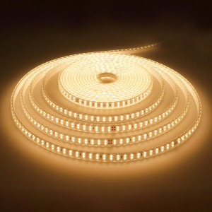 HOFTRONIC Flex180 LED Streifen 10 Meter - 3000K warmweiß - IP65 wasserdicht - Außen & Innen - 180 LEDs/m - 120 Watt 11.500 Lumen - Pro 20 Zentimeter