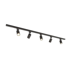 HOFTRONIC Taros Railverlichting Pakket - Recht - 1,5 m rail - 5 railspots - Excl. Lichtbron - IP20 - Modulair - 230V