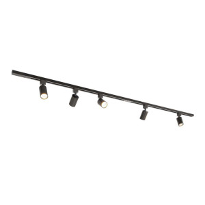HOFTRONIC Taros Railverlichting Pakket - Recht - 2x 1 m rail - 5 railspots - Incl. 2700K GU10 - IP20 - Modulair - 230V