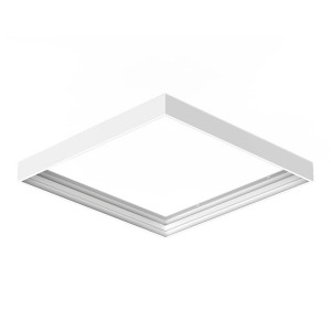 HOFTRONIC Aufbaurahmen für LED-Panel - Passend für 60x 60 cm LED-Panels - Plug & Play Klicksystem - 68mm - Weiß