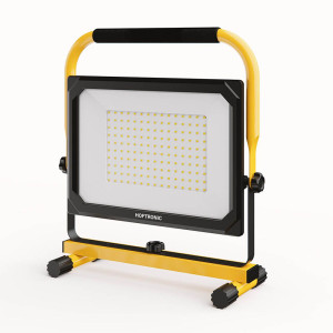 HOFTRONIC LED-Baustrahler – 6500 K – 100 W – 10.000 lm – Neigbar – Schutzart IP65 – 25.000 Betriebsstunden – 2 Jahre Garantie