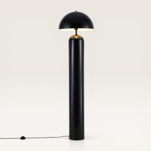 LUSENZ Asteri - Retro Designer Stehlampe 150 cm - Stehlampe wohnzimmer - Schwarz beschichtetes Metall - E27 Fassung - Mit Fußschalter
