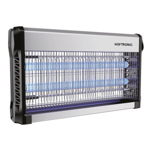 HOFTRONIC LED-Mückenlampe – 13W – UV-Insektenlampe – 3500 V – Geeignet für 100 m² – IP20 für den Innenbereich – Schwarz/Silber – Kettenlänge 60 cm