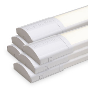 HOFTRONIC 6er Set LED-Leiste 150 cm - 50 Watt 7000 Lumen (140 lm/W) - 4000K Neutralweiß - Verknüpfbar - IP20 für den Innenbereich - Ultra Flach 2,9 cm