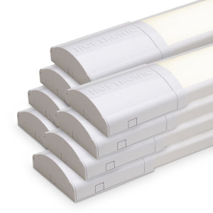 HOFTRONIC 8er Set LED-Leiste 150 cm - 50 Watt 7000 Lumen (140 lm/W) - 4000K Neutralweiß - Verknüpfbar - IP20 für den Innenbereich - Ultra Flach 2,9 cm