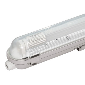 HOFTRONIC LED TL armatuur 120cm - T8 (G13) - 18 Watt 1980 lumen (110lm/W) - 6000K daglicht wit (860) - Koppelbaar - Flikkervrij - IP65 waterdicht -