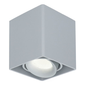 HOFTRONIC Vierkante LED Opbouwspot Esto - Kantelbaar - Dimbaar - 4000K neutraal wit - 4 Watt 345 Lumen - GU10 - Plafondspot - Voor binnen -