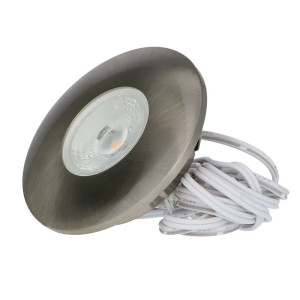 HOFTRONIC Pavo LED Einbaustrahler flach - 3W 300lm - 2700K - Edelstahl
