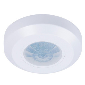 HOFTRONIC PIR bewegingssensor met schemerschakelaar - 360° - Opbouw - 8 meter bereik - Maximaal 200 Watt - IP20 voor binnen - Wit