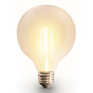 HOFTRONIC SMART Smart filament lamp - G125 - E27 - 7 Watt 806 lumen - CCT White ambience - Wifi & Bluetooth - Bestuurbaar via app - Google Home,