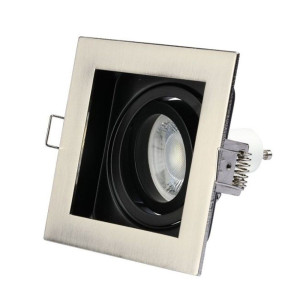 Aigostar Durham LED-Einbaustrahler - GU10 - Edelstahl - Quadratisch