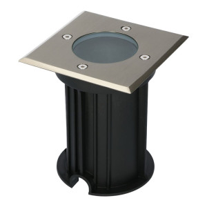 HOFTRONIC Ramsay LED Bodeneinbaustrahler außen - Dimmbar - Eckig - GU10 Fassung - Bodenstrahler - Edelstahl - IP67 - Excl. Leuchtmittel