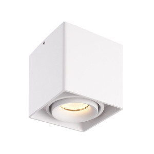 HOFTRONIC Esto LED Deckenspot - Eckig - Dimmbar - Schwenkbar - 4W 345lm - 2700K warmweiß - GU10 Fassung - Aufbaustrahler - Innen - Deckenleuchte -