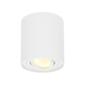 HOFTRONIC LED Deckenspot Ray - Rund - 4 Watt 345 lumen - 2700K warmweiß - schwenkbar - GU10 Fassung - Aufbaustrahler - Deckenleuchte - Weiß - IP20 für