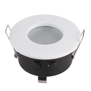 HOFTRONIC Barcelona - LED Inbouwspot - Armatuur - Diameter 83mm - GU10 Fitting incl. lamphouder - Rond - IP44 voor badkamer en buiten - Wit