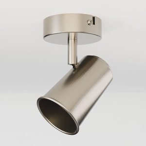 HOFTRONIC Riga - LED Deckenleuchte - 1 Flammig - Schwenkbar - GU10 fassung - Dimmable - IP20 für Innenbereich - Edelstahl