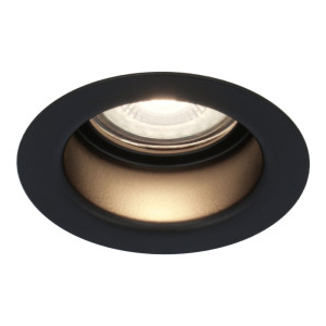 HOFTRONIC Mari LED Einbaustrahler - 4W 345lm - 4000K neutralweiß - GU10 - Dimmbar - Rund - IP64 Wasserdicht - Schwarz - Blendfrei
