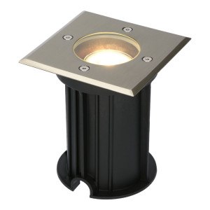 V-TAC Set van 6 LED Grondspots vierkant buiten - Dimbaar - GU10 - 6500K daglicht wit - 4 Watt 345 Lumen - Oprit - RVS - IP64 Waterdicht