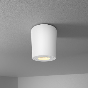 HOFTRONIC Paxton LED Deckenspot - 4 Watt 345 Lumen - 4000K neutralweiß - GU10 Fassung - IP65 Bad Aufbaustrahler - Rund - Dimmbar - Innen und Außen -