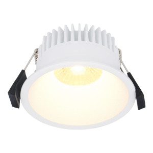 HOFTRONIC Finn LED inbouwspot - 10 Watt 900lm - 2700K warm wit - Dimbaar - Rond - Verzonken - IP44 waterdicht - Wit - Voor binnen, buiten en badkamer