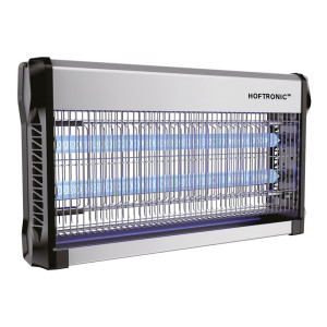 HOFTRONIC LED-Mückenlampe – 13W – UV-Insektenlampe – 3500 V – Geeignet für 100 m² – IP20 für den Innenbereich – Schwarz/Silber – Kettenlänge 60 cm