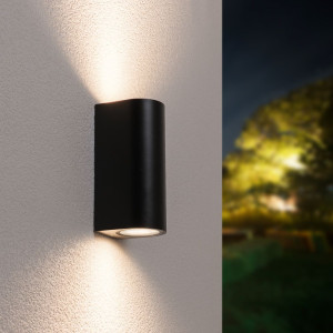 HOFTRONIC Douglas LED Wandlamp - Dimbaar - 8 Watt - 690 Lumen - 4000K neutraal wit - IP64 Waterdicht voor Binnen en buiten - GU10 Vervangbare