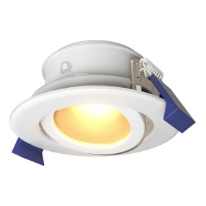 HOFTRONIC Lima LED Einbaustrahler - 4W 345lm - 2700K warmweiß - GU10 - Dimmbar - Rund - Schwenkbar - IP65 Wasserdicht - Weiß - Für Bad, Innen und
