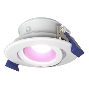 HOFTRONIC SMART Lima smart inbouwspot - Wifi + Bluetooth - RGBWW - GU10 5,5 Watt 345 Lumen - Kantelbaar - Google Home, Amazon Alexa en Siri - IP65