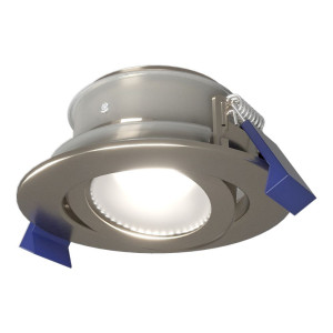 HOFTRONIC Lima LED Einbaustrahler - 4W 345lm - 6500K tageslichtweiß - GU10 - Dimmbar - Rund - Schwenkbar - IP65 Wasserdicht - Edelstahl - Für Bad,