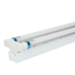 HOFTRONIC LED Wannenleuchte 150 cm doppelt – T8 (G13) – 50 Watt 7000 Lumen (140 Lumen/Watt – 6000 K Tageslichtweiß (860) – flimmerfrei – IP20