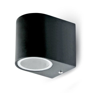 HOFTRONIC SMART Smart LED-Wandleuchte - Wifi + Bluetooth - 5,5W 345lm - Dimmbar - RGBWW - IP44 wasserdicht - GU10 - Downlight - Schwarz - Google Home,