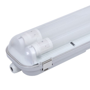 HOFTRONIC 6x LED Feuchtraumleuchte 150 cm - 6000K tageslichtweiß - 2x24 W - IP65 Wasserdicht