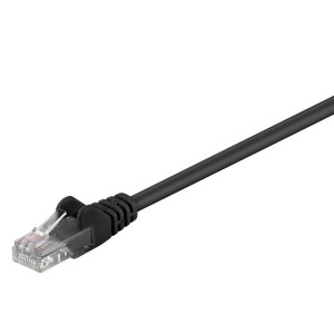 Goobay CAT5e-0500 UTP - U/UTP - 5m - RJ45 - UTP Kabel - Ethernet Kabel - Internet Kabel - Patchkabel - Schwarz