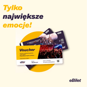 Karta podarunkowa eBilet.pl | 500 PLN | Prezent | Voucher | Karta podarunkowa | Bon | Cena