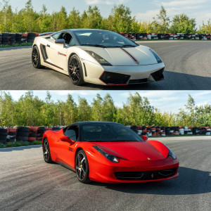 Pojedynek Ferrari Italia vs. Lamborghini Gallardo | Wiele lokalizacji | Super Cars | 1 okrążenie | Prezent | Voucher | Karta podarunkowa | Bon | Cena