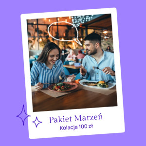 Pakiet Kolacja 100 PLN | Wiele lokalizacji | 100 PLN | Prezent | Voucher | Karta podarunkowa | Bon | Cena