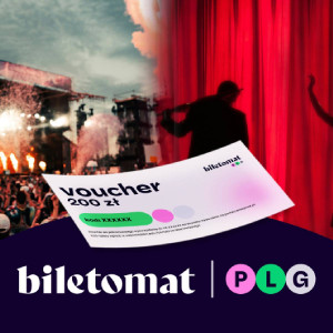 Voucher na koncerty i wydarzenia z Biletomat | 400 PLN | Prezent | Voucher | Karta podarunkowa | Bon | Cena