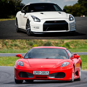 Pojedynek Ferrari F430 vs. Nissan GT-R - 1 okrążenie | Wiele lokalizacji | Super Cars | 1 okrążenie | Prezent | Voucher | Karta podarunkowa | Bon | Cena