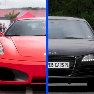 Pojedynek Ferrari F430 vs. Audi R8 | Tor Kraków | Super Cars | Prezent | Voucher | Karta podarunkowa | Bon | Cena