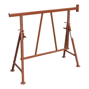 Stahlrohr-Gerüstbock höhenverstellbar bis 1,30 m, lackiert, 1,20 m breit