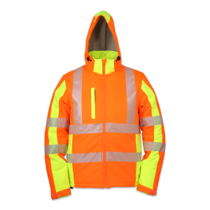 Softshell-Warnschutz-Winterjacke orange/gelb Gr. L