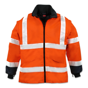 Warnschutzparka Stonefield warnorange/marine Gr. S