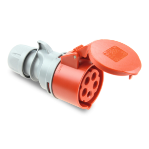 CEE-Kupplung Shark, 32A, 5-polig, IP44, mit Deckel
