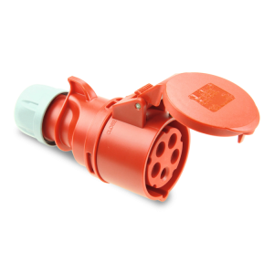 CEE-Kupplung Shark, 16A, 5-polig, IP44, mit Deckel