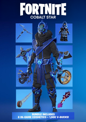 The Fortnite Cobalt Star Bundle + 1000 V-Bucks PS5 (Europe & UK)