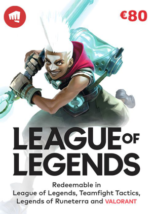 League of Legends Gift Card - 80 EUR