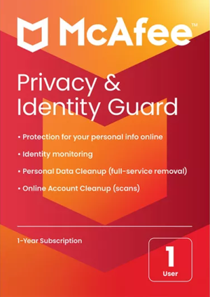 McAfee Privacy & Identity Guard Gift Card (PC, Android, Mac, iOS)
